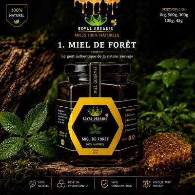Pot de Miel de Forêt Royal Organic - 100% naturel Sénégal - Tearanga