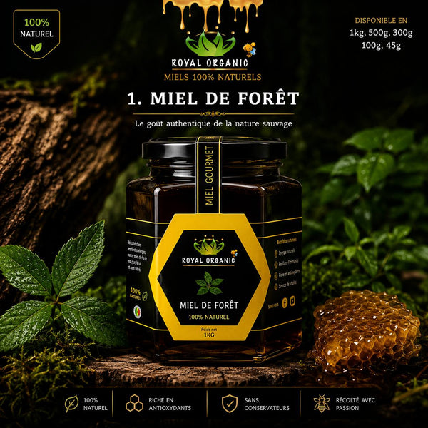 Pot de Miel de Forêt Royal Organic - 100% naturel Sénégal - Tearanga